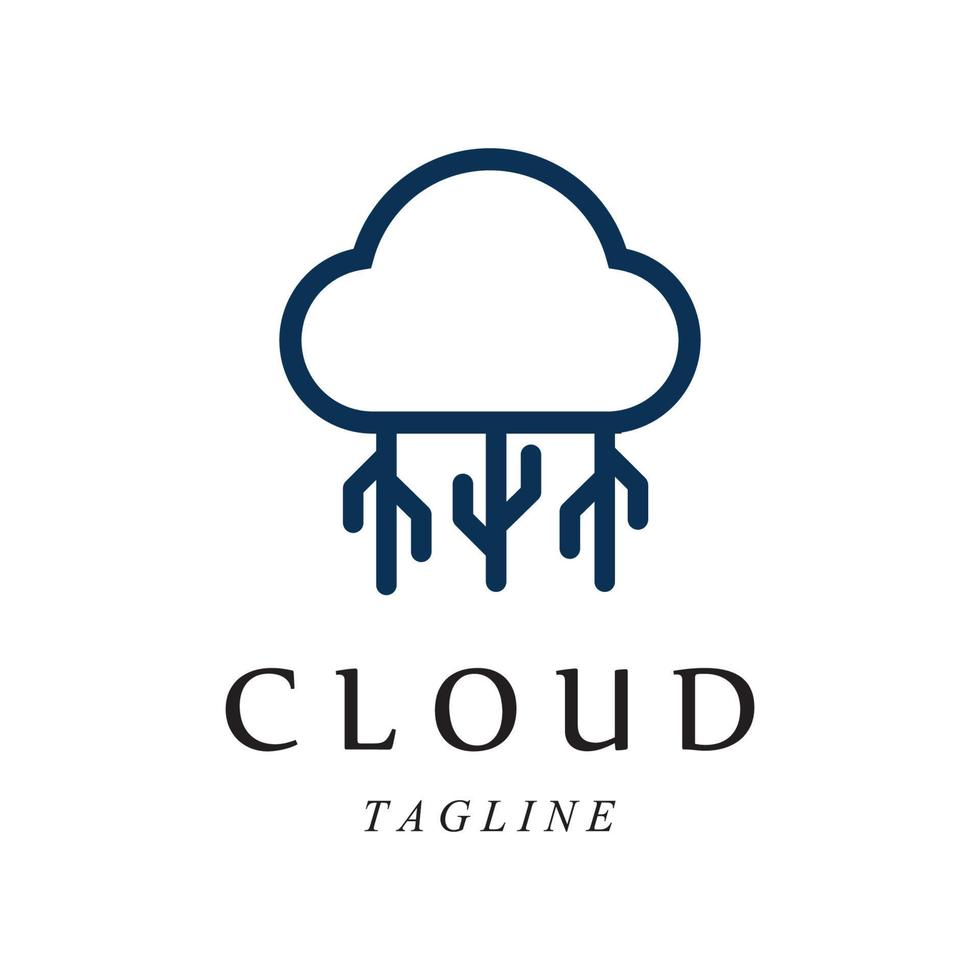 Cloud template vector illustration design