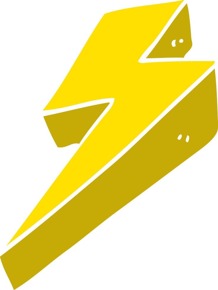 cartoon doodle thunder bolts vector
