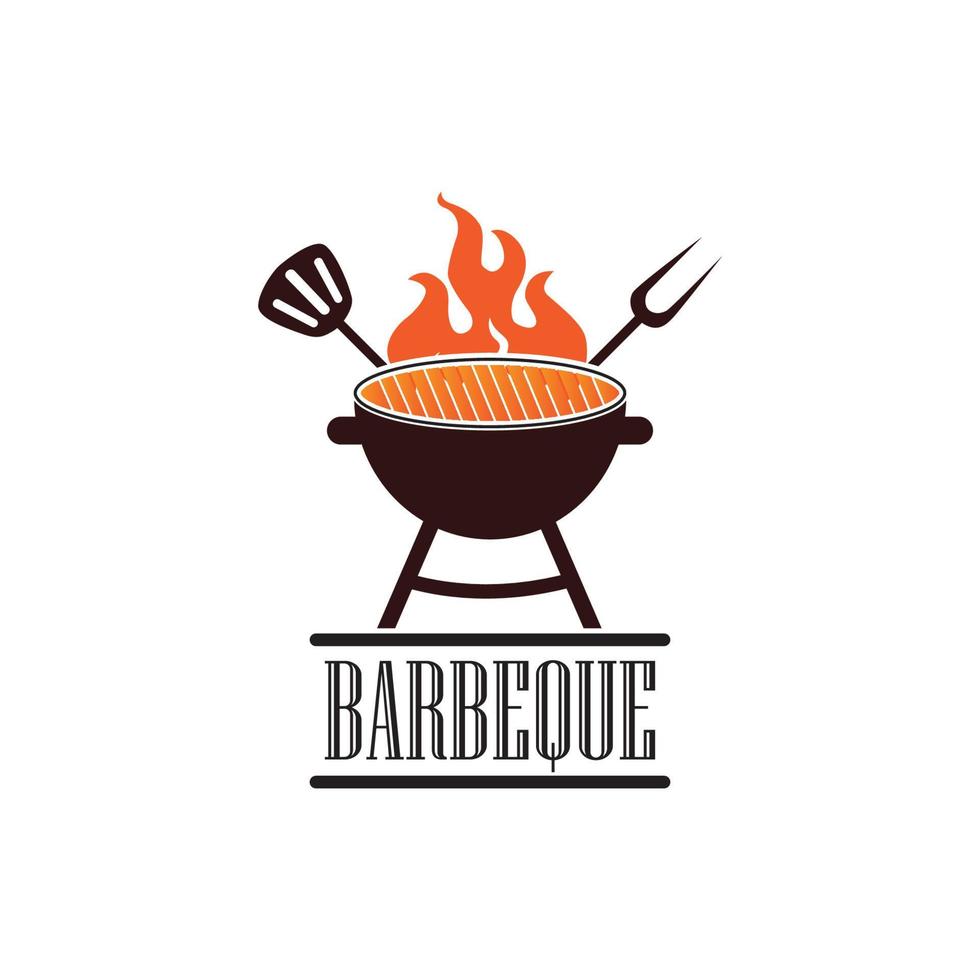 barbeque logo and symbol vector