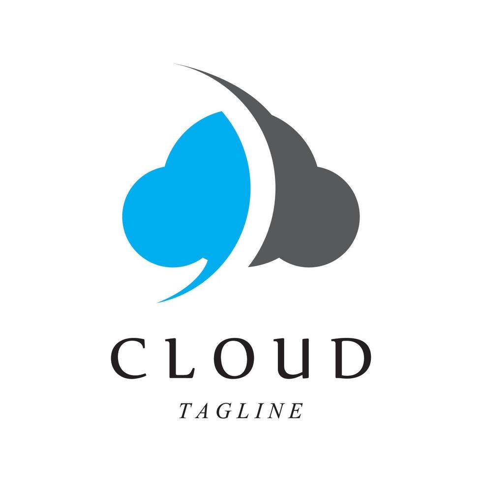 Cloud template vector illustration design