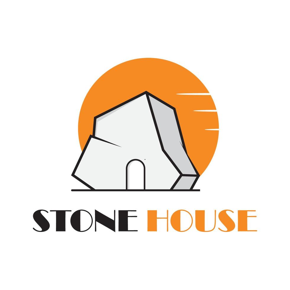 stone logo and symbol vector