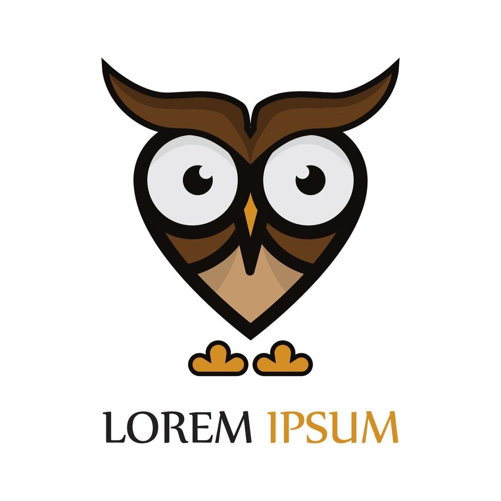 owl logo and symbol vector