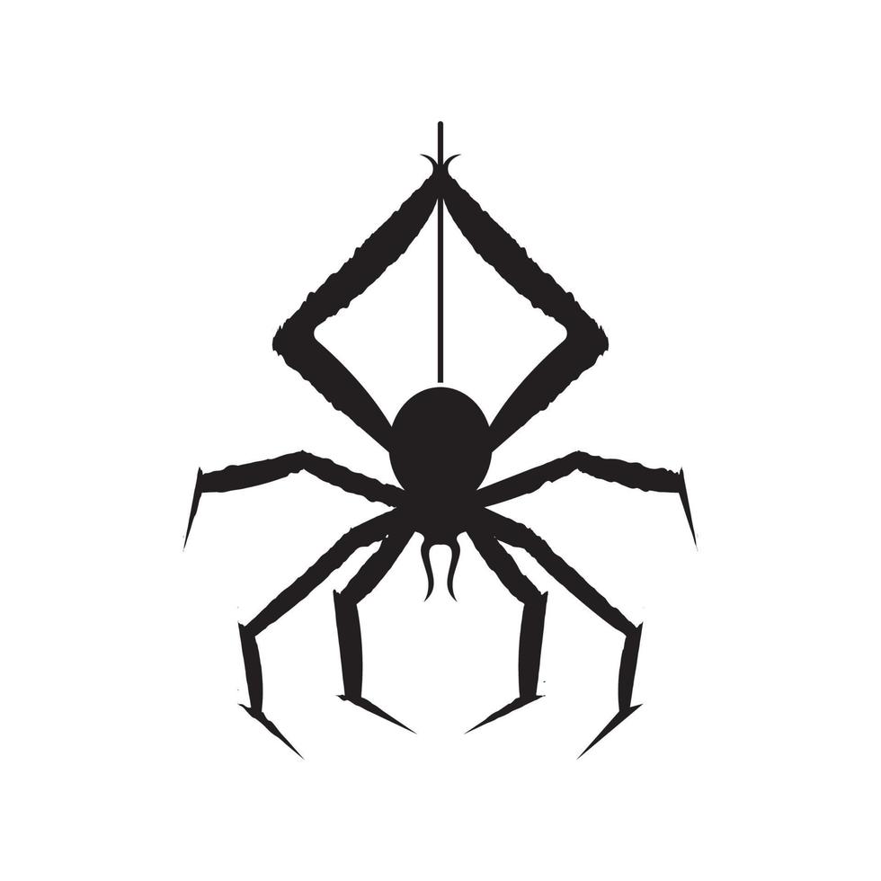 spider logo vector and illustration