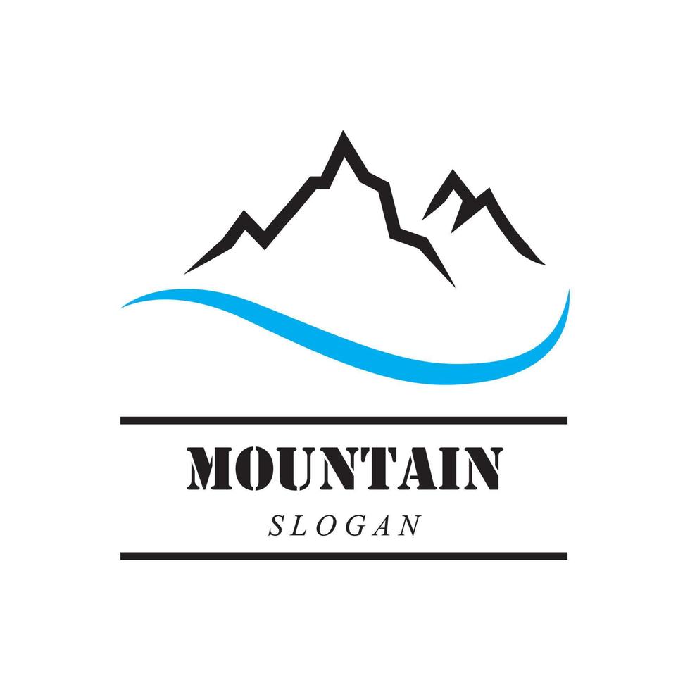 logotipo de icono de montaña vector