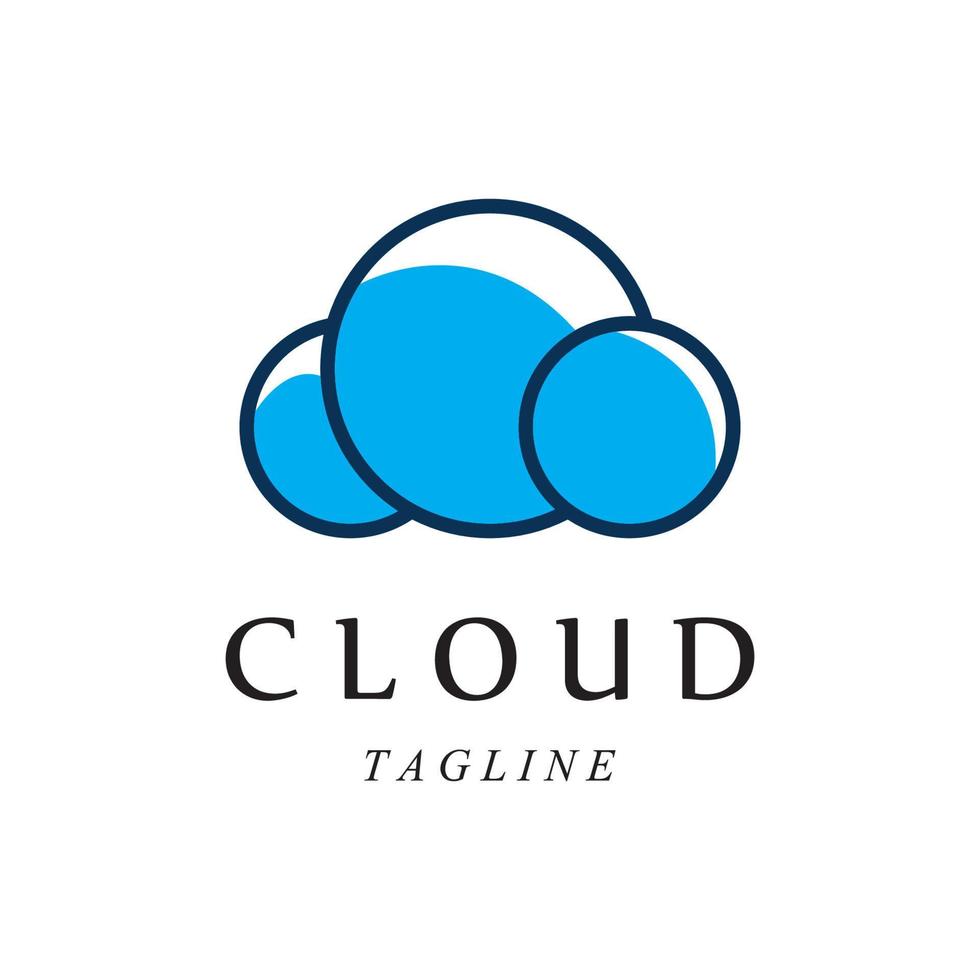 Cloud template vector illustration design