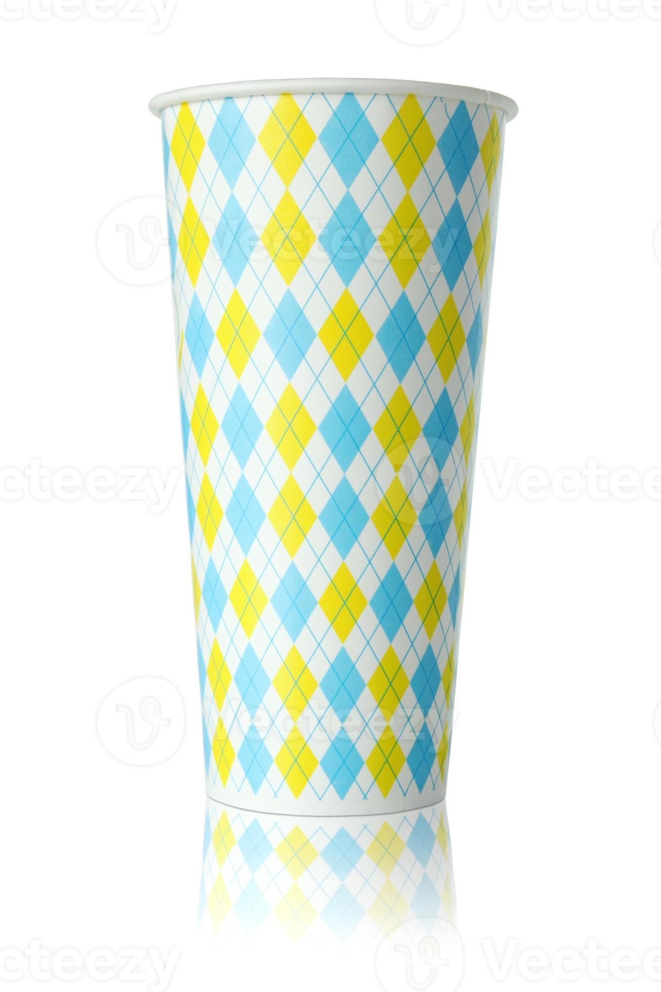 colorful paper cup isolated on white background 12164544 Stock Photo at