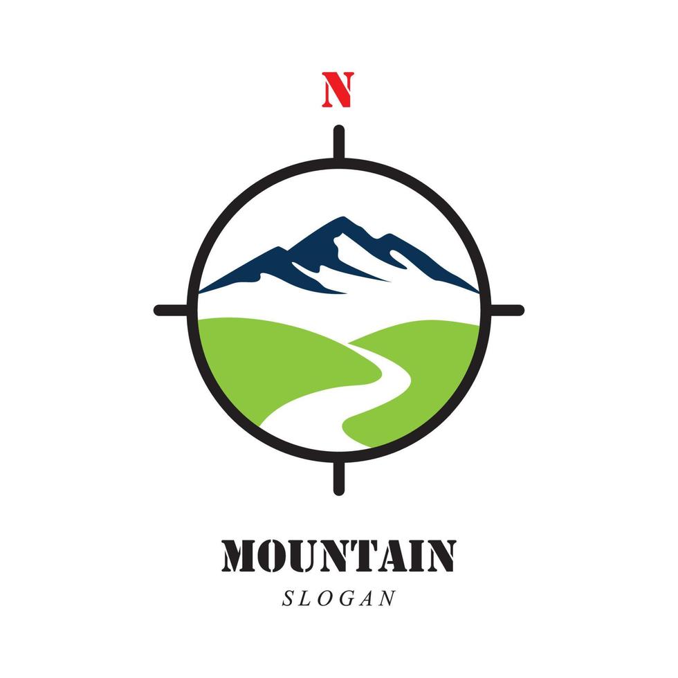 Mountain icon Logo vector