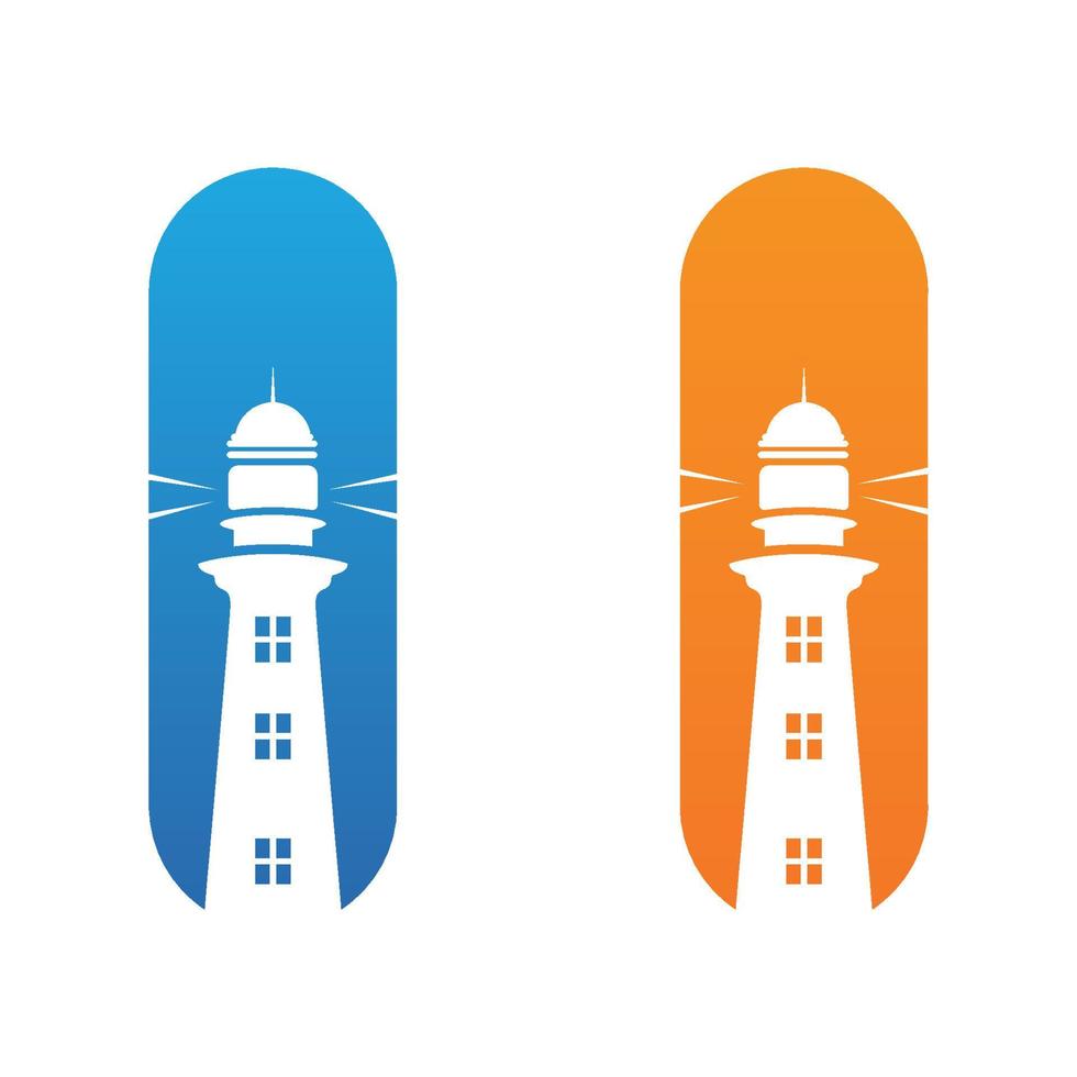 creative lighthouse logo template icon image vector