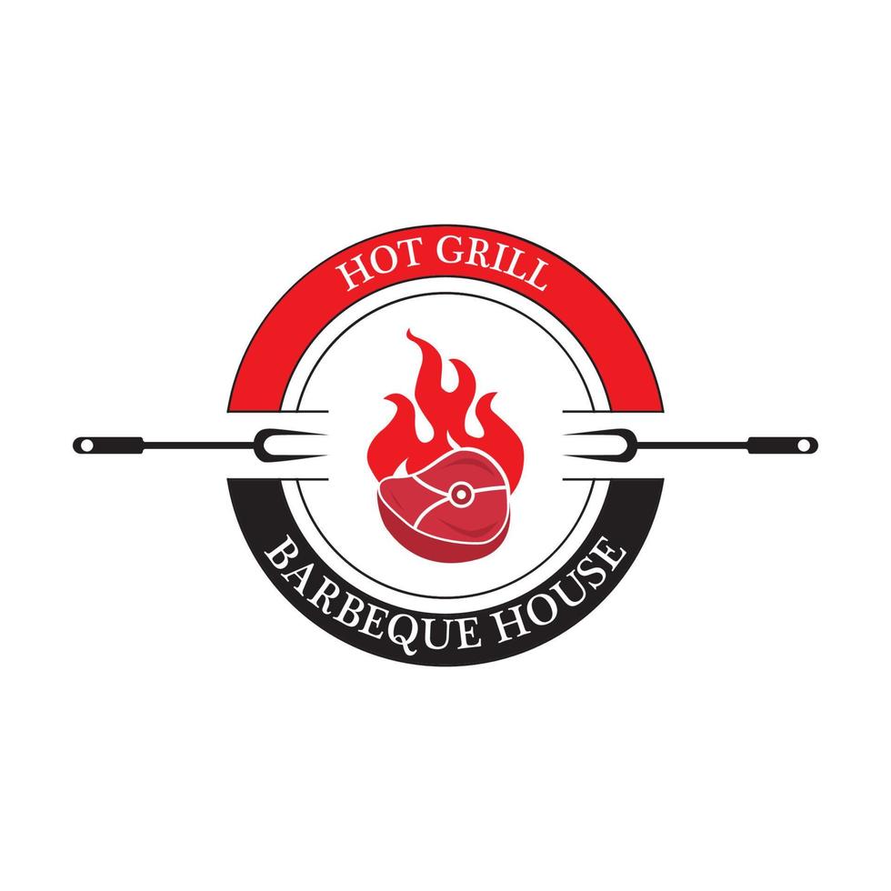 barbeque logo and symbol vector