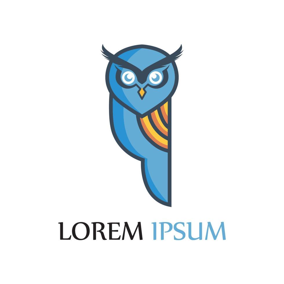 owl logo and symbol vector