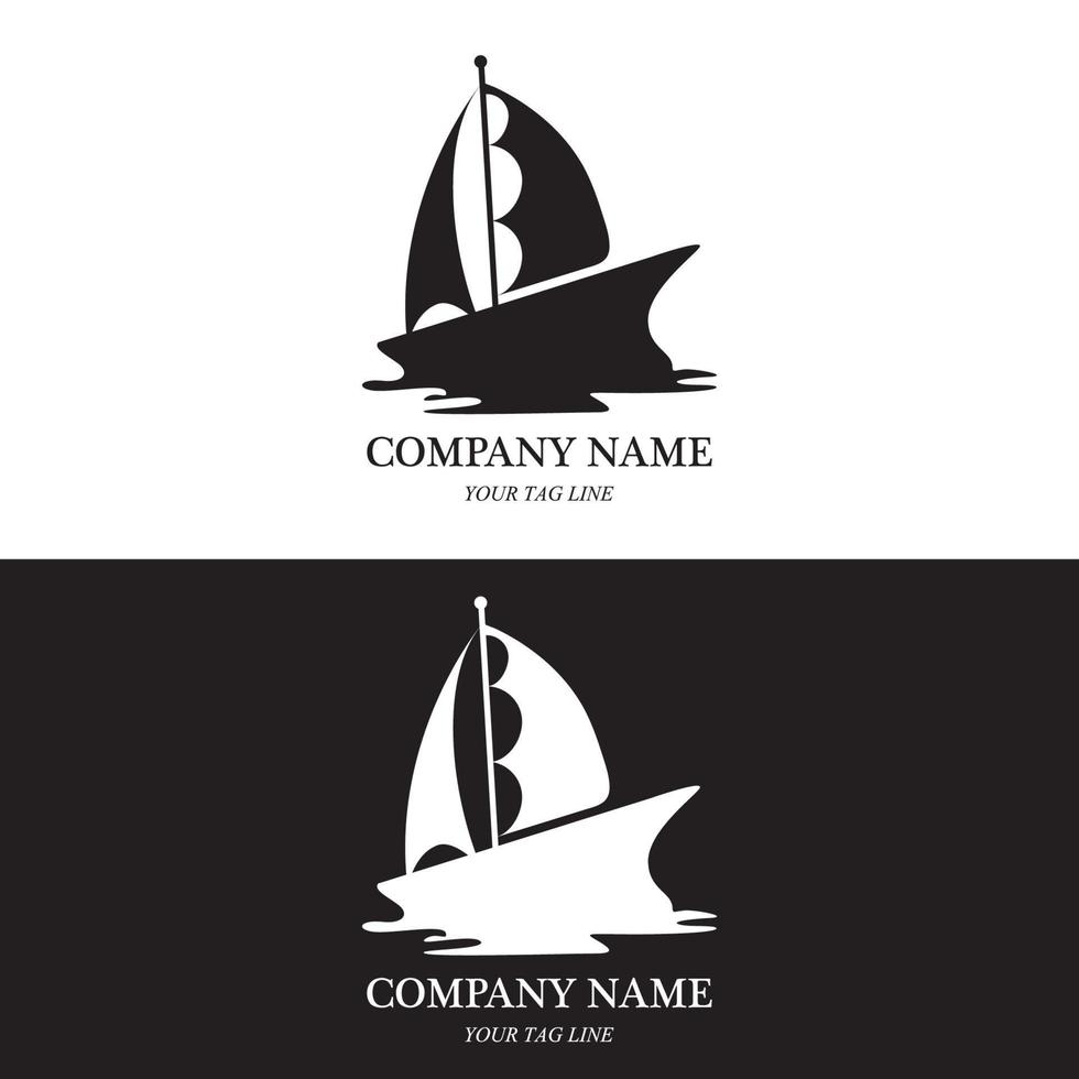 velero, logotipo, y, símbolo, vector