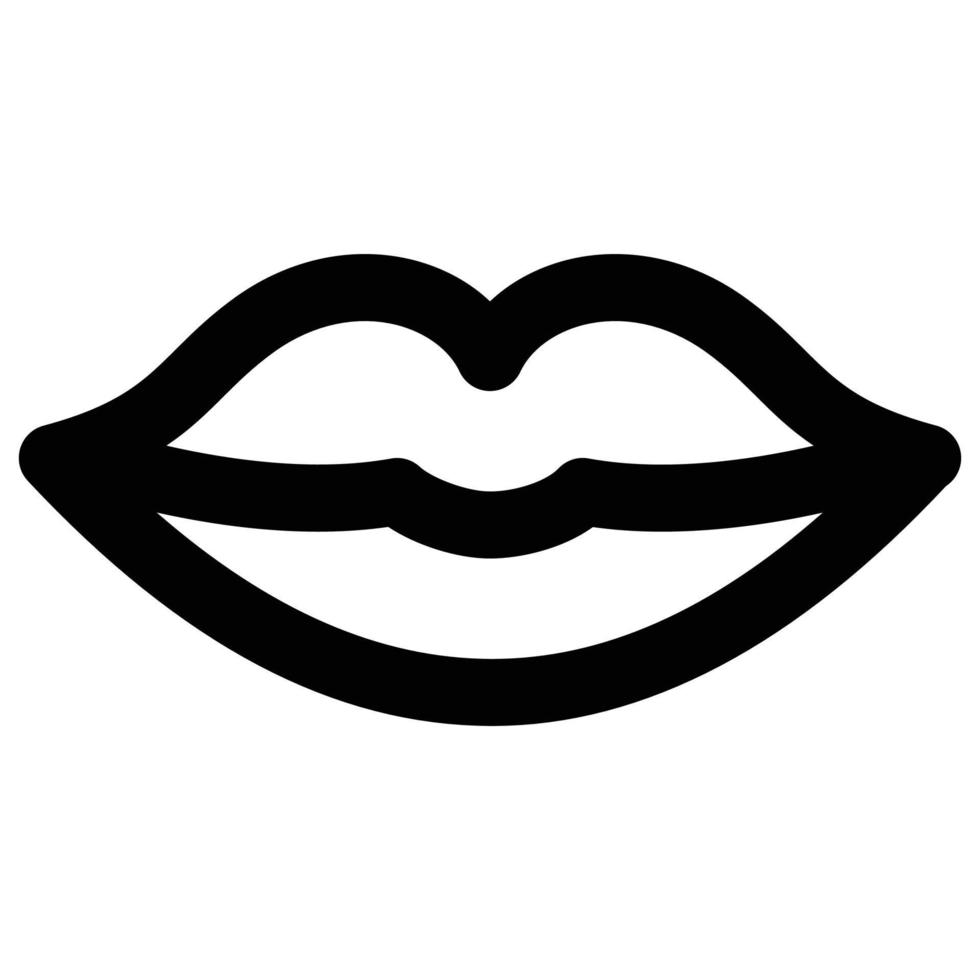 icono de labios, tema del día del padre vector