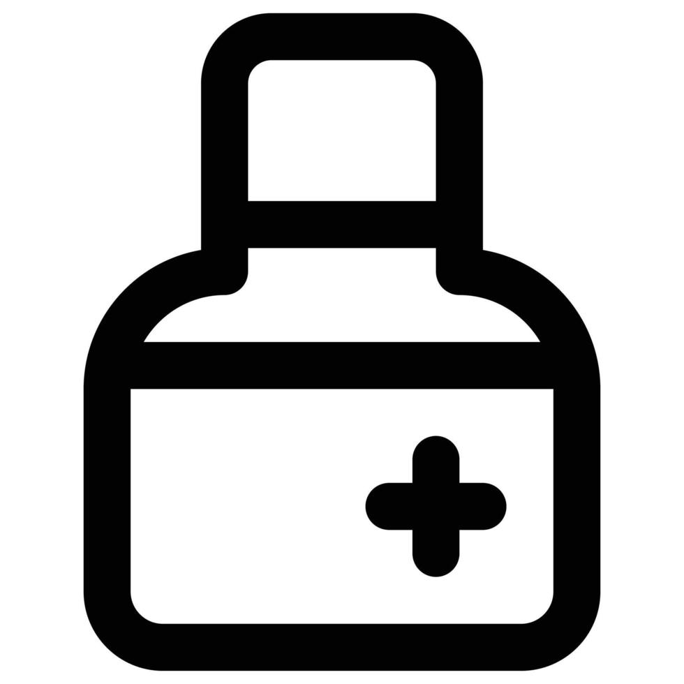 pill bottle icon, Health Theme vector
