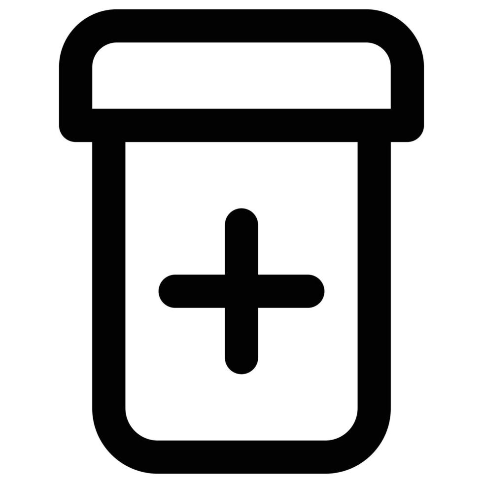 medicine jar icon, Health Theme vector