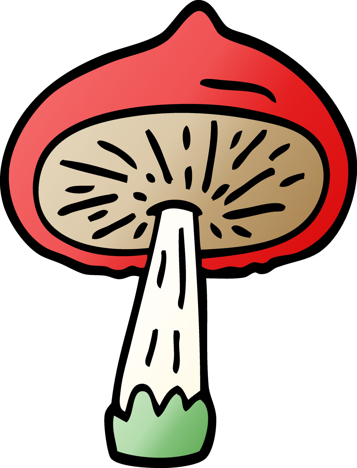 cartoon doodle mushroom 12165290 Vector Art at Vecteezy