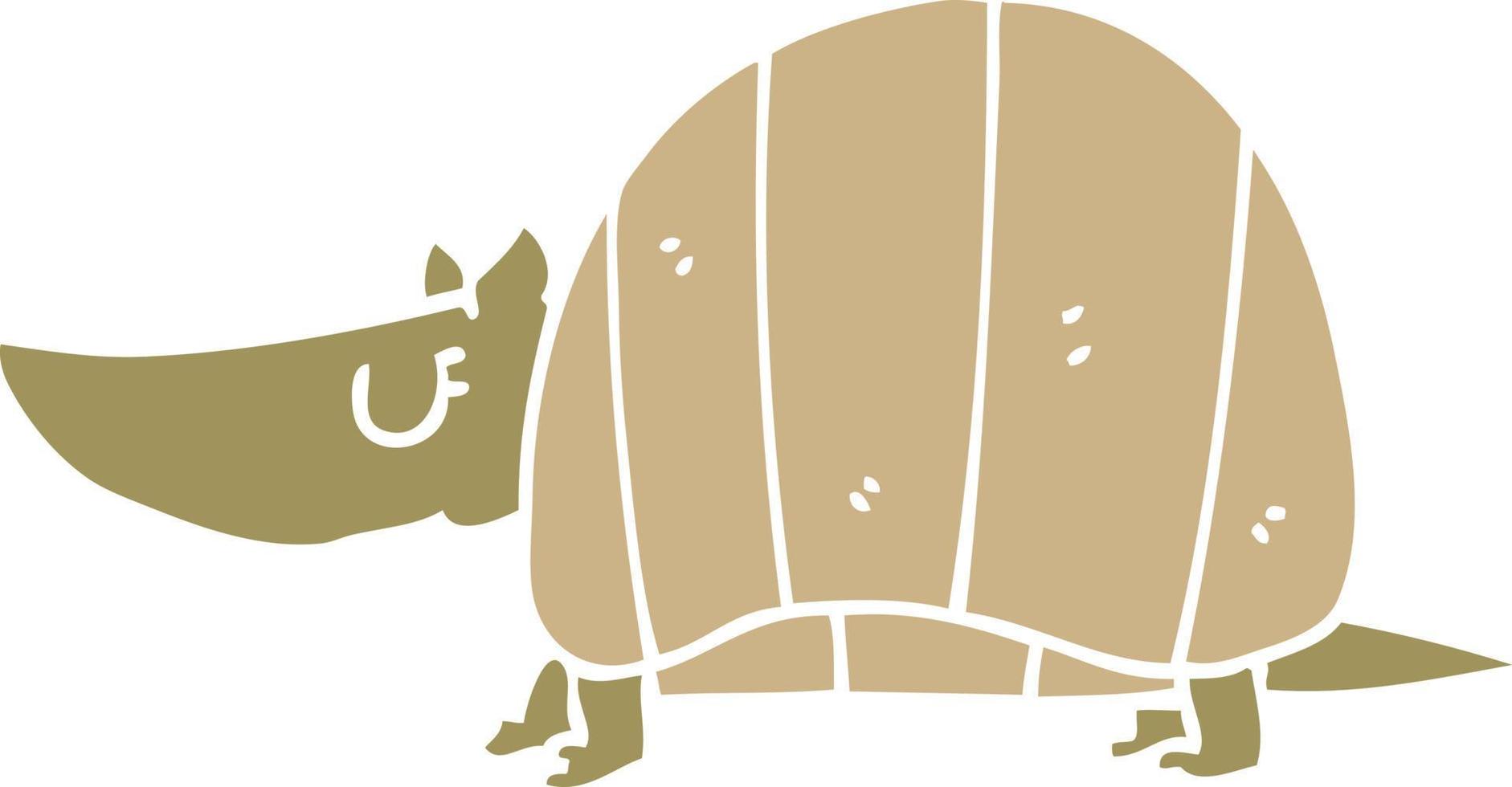 caricatura, garabato, armadillo vector