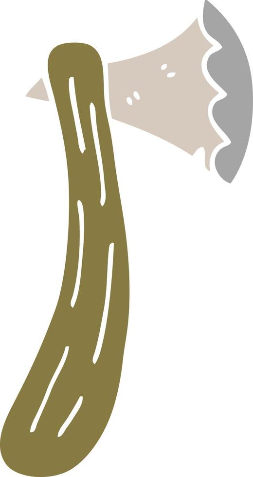 cartoon doodle axe vector