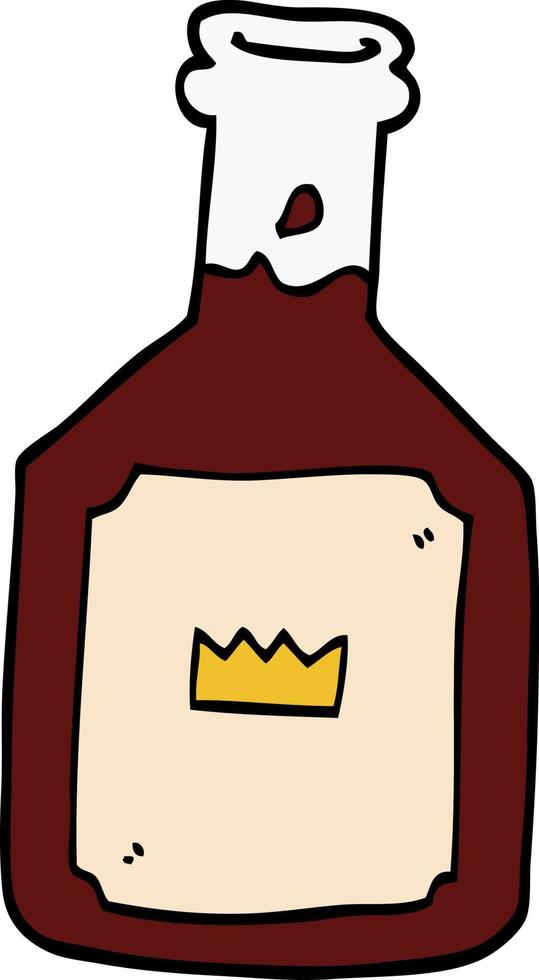 cartoon doodle alcoholic drink vector