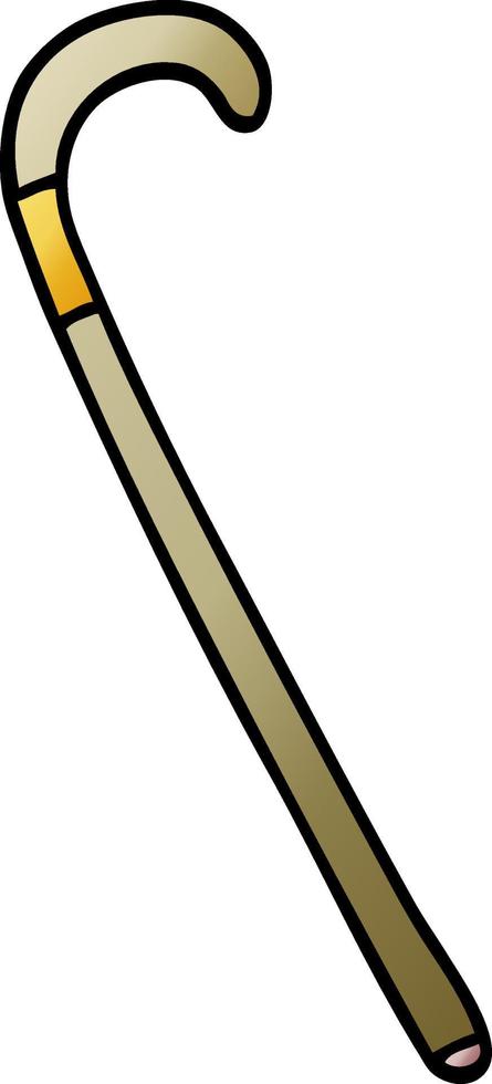 cartoon doodle walking stick vector