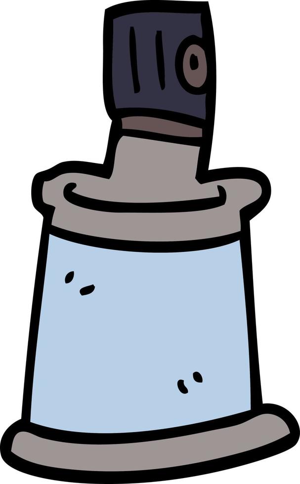cartoon doodle aerosol spray can vector