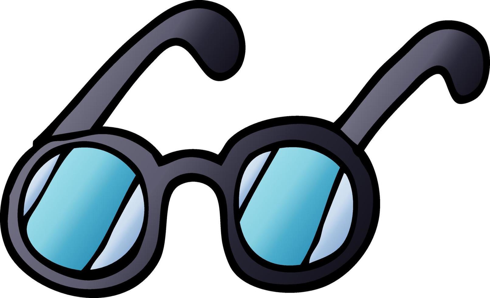 cartoon doodle spectacles vector