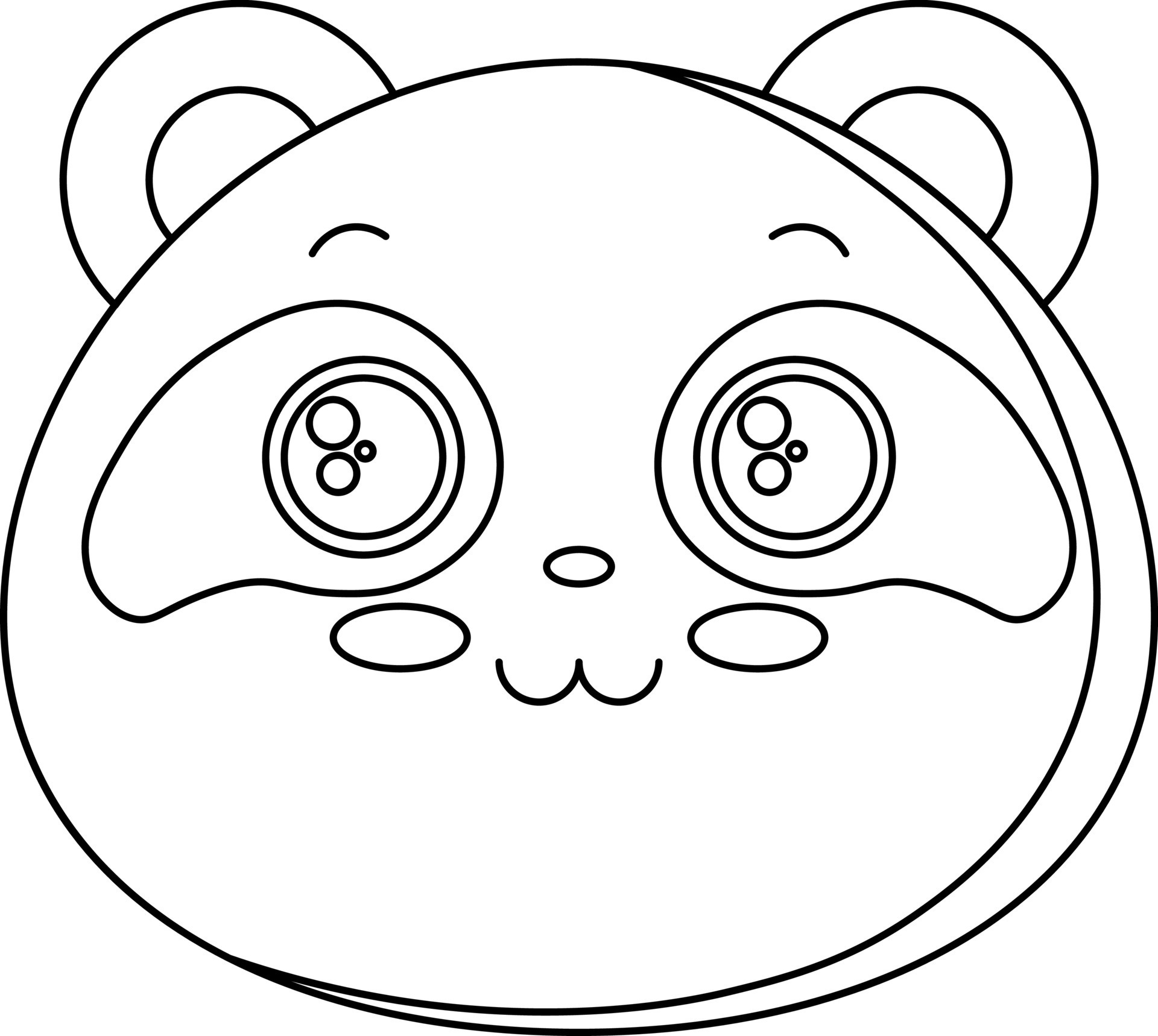 Illustration in Black Lines animal head illustration 12166613 Vector