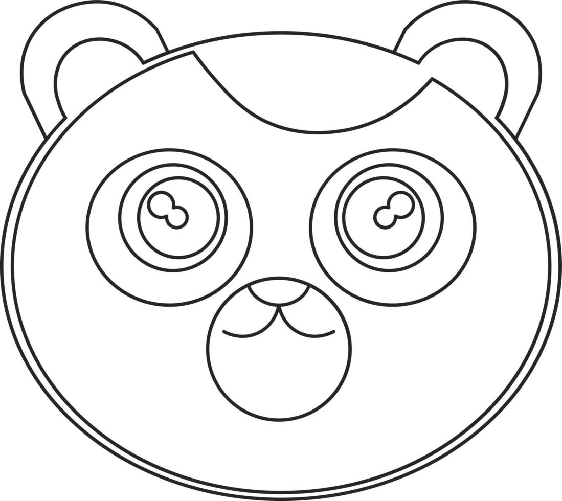 Illustration in Black Lines animal head illustration vector