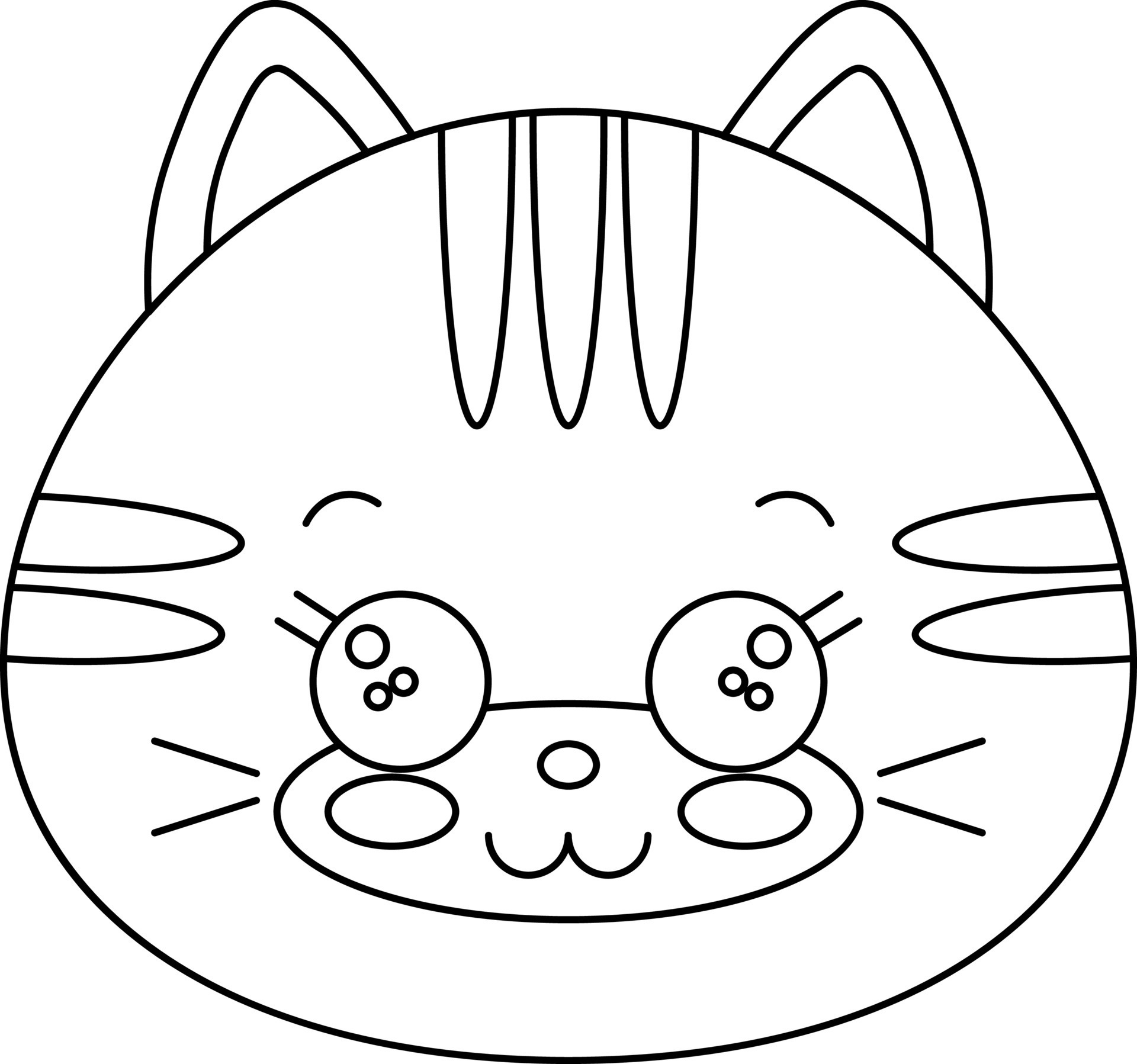 Illustration in Black Lines animal head illustration 12166655 Vector