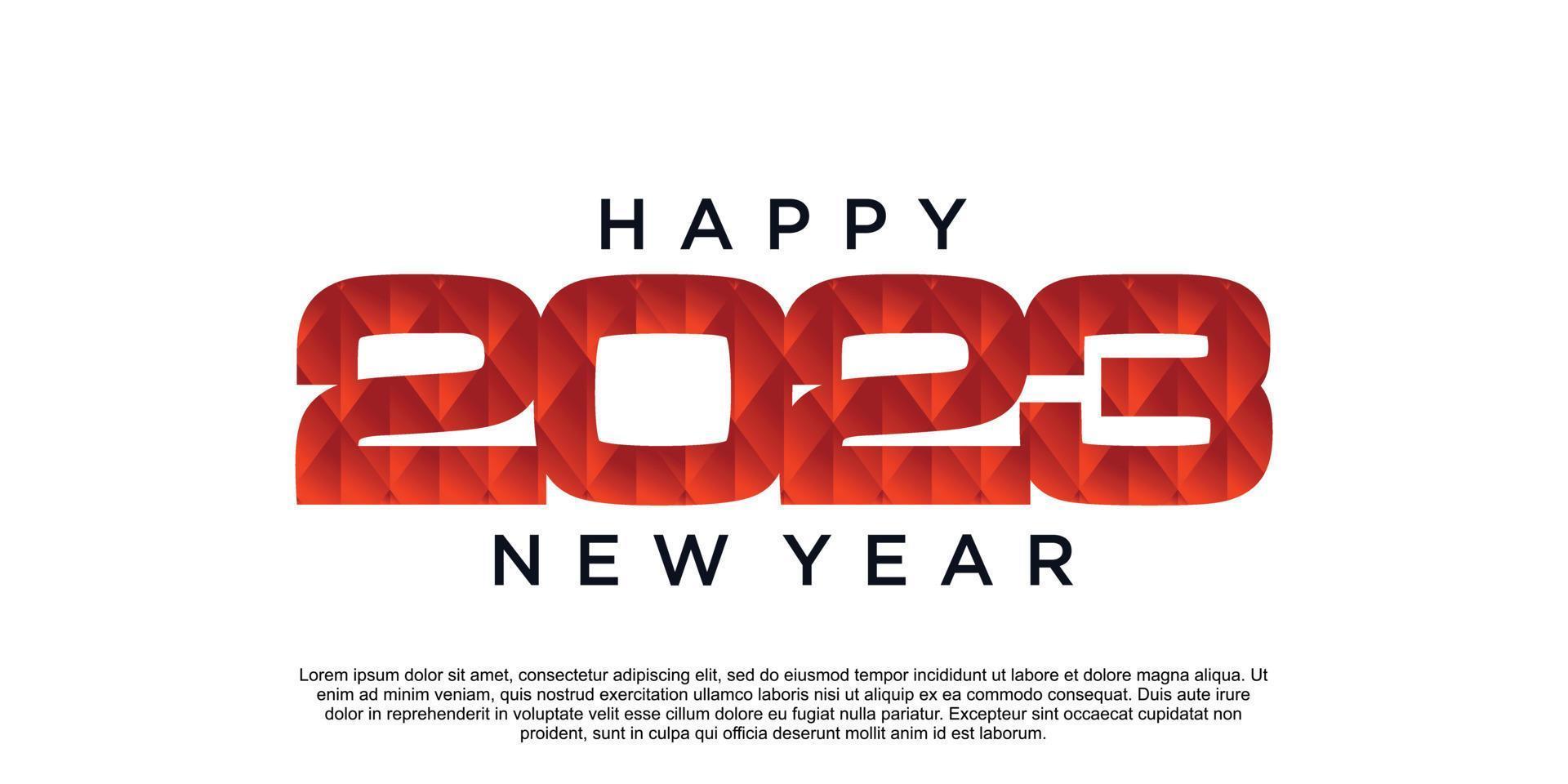 Happy new year logo design unique creative concept Premium Vector part 1