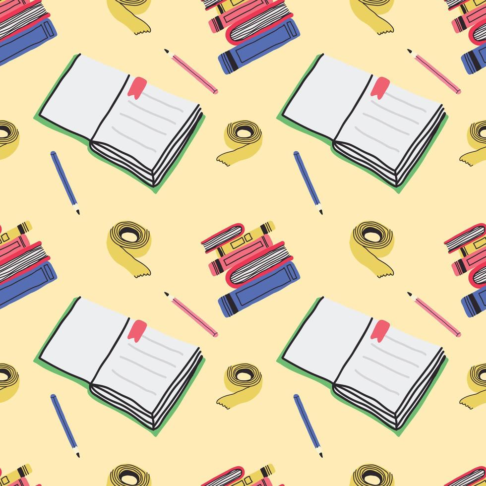 stationery elements pattern design vector