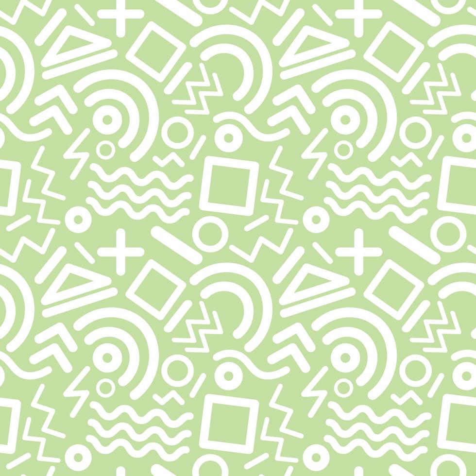 cute memphis abstract background design art vector