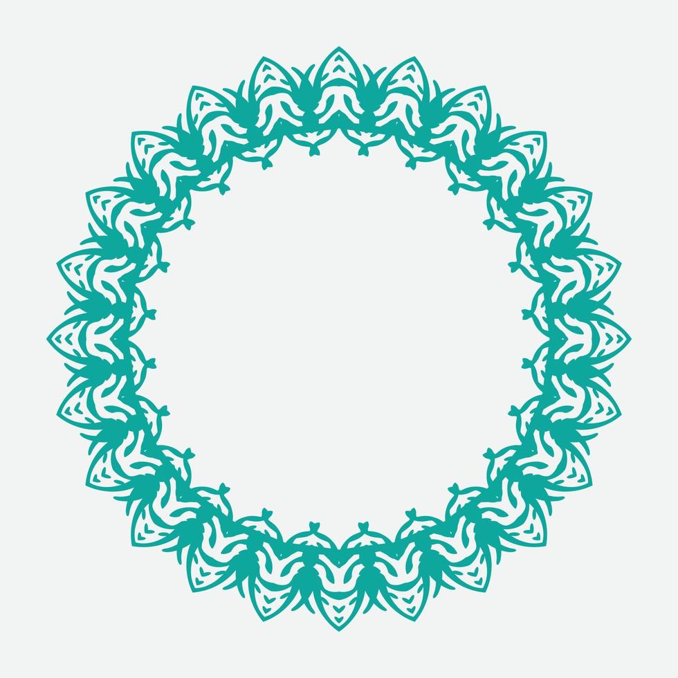 Decorative line art frame for design template. Elegant vector element Eastern style, place for text. Golden outline floral border. Lace illustration for invitations and greeting cards