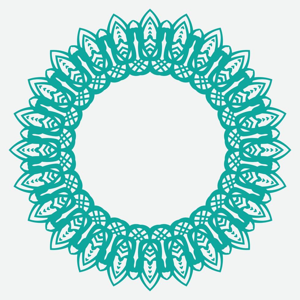 Decorative line art frame for design template. Elegant vector element Eastern style, place for text. Golden outline floral border. Lace illustration for invitations and greeting cards
