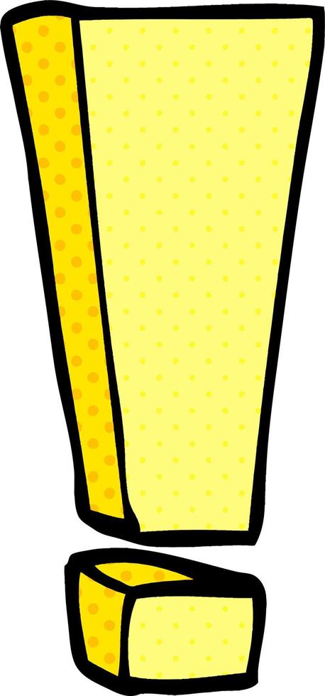 cartoon doodle exclamation vector