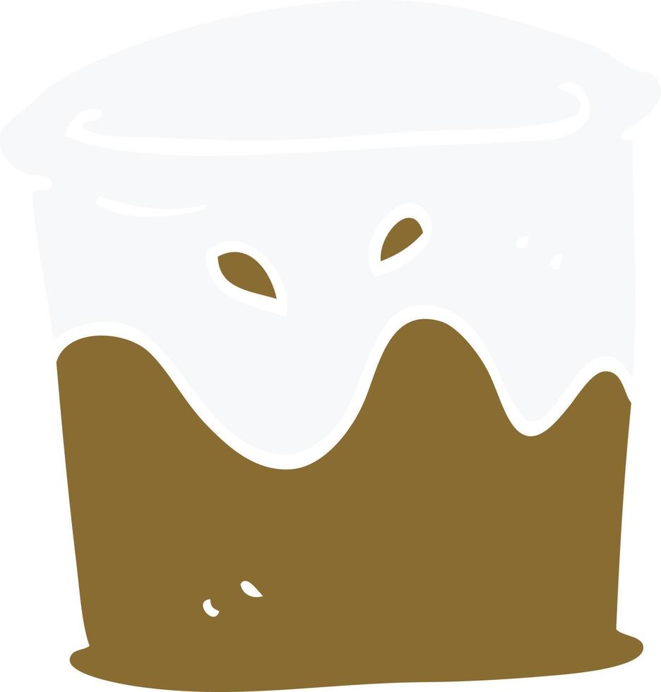 cartoon doodle drink in tumbler vector