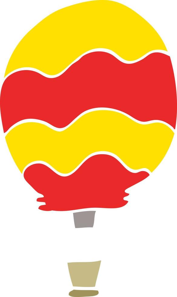 cartoon doodle of a hot air balloon vector