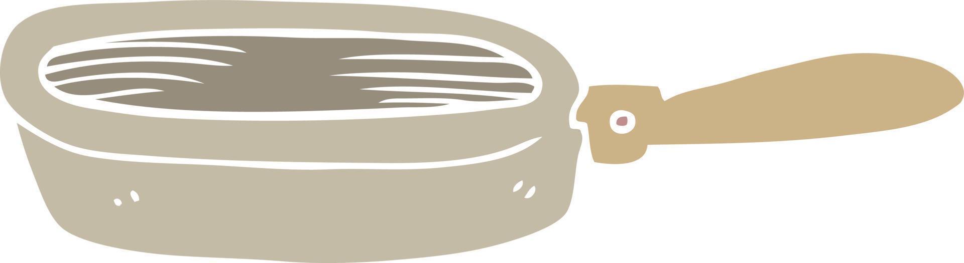 cartoon doodle of a frying pan vector