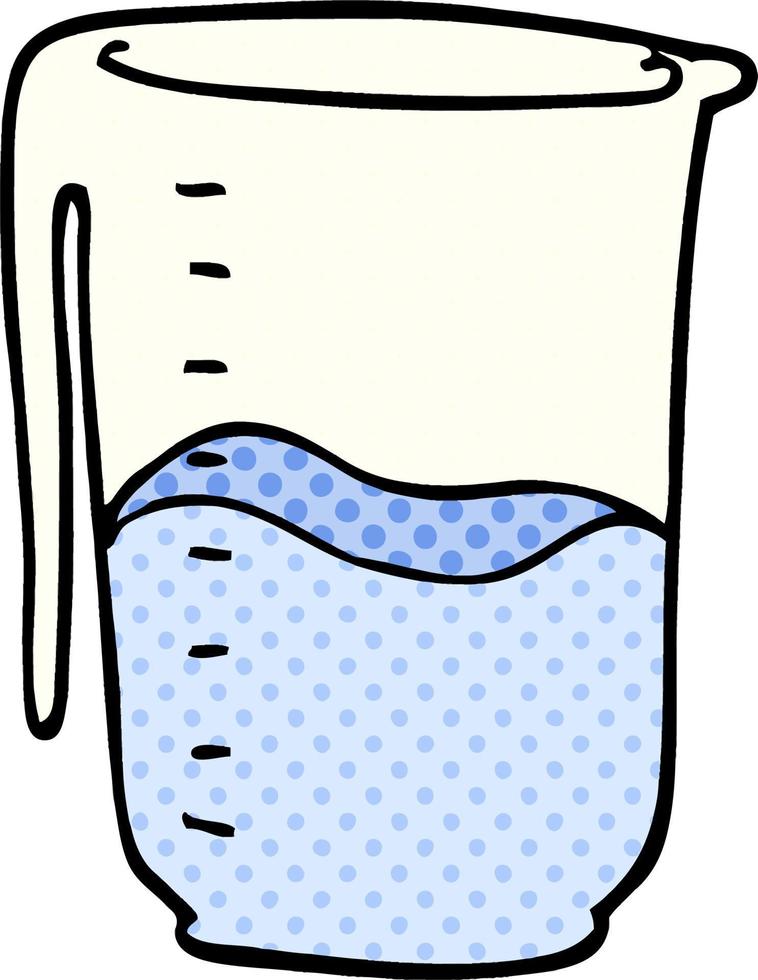 cartoon doodle jug vector