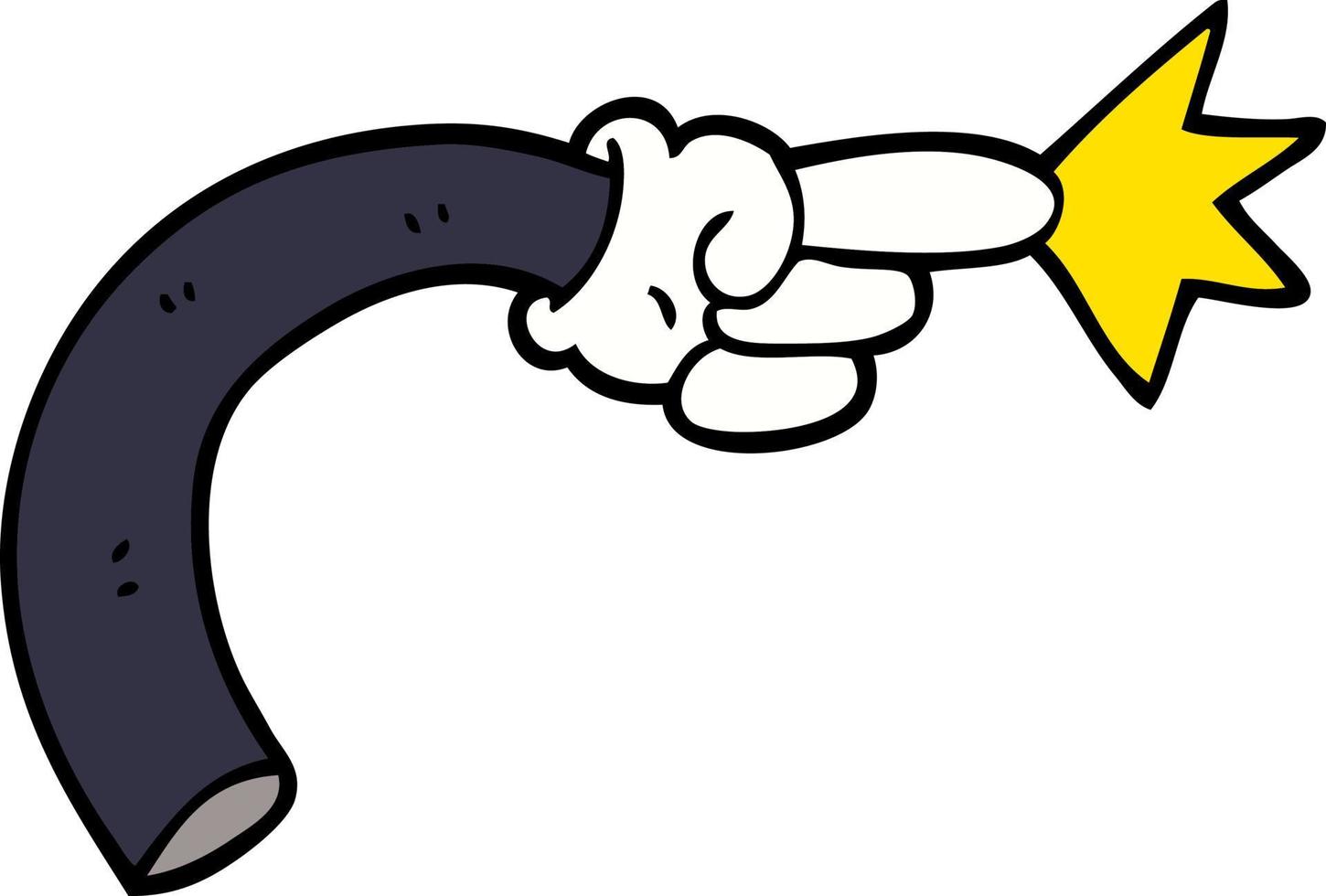 cartoon doodle arm gesture vector