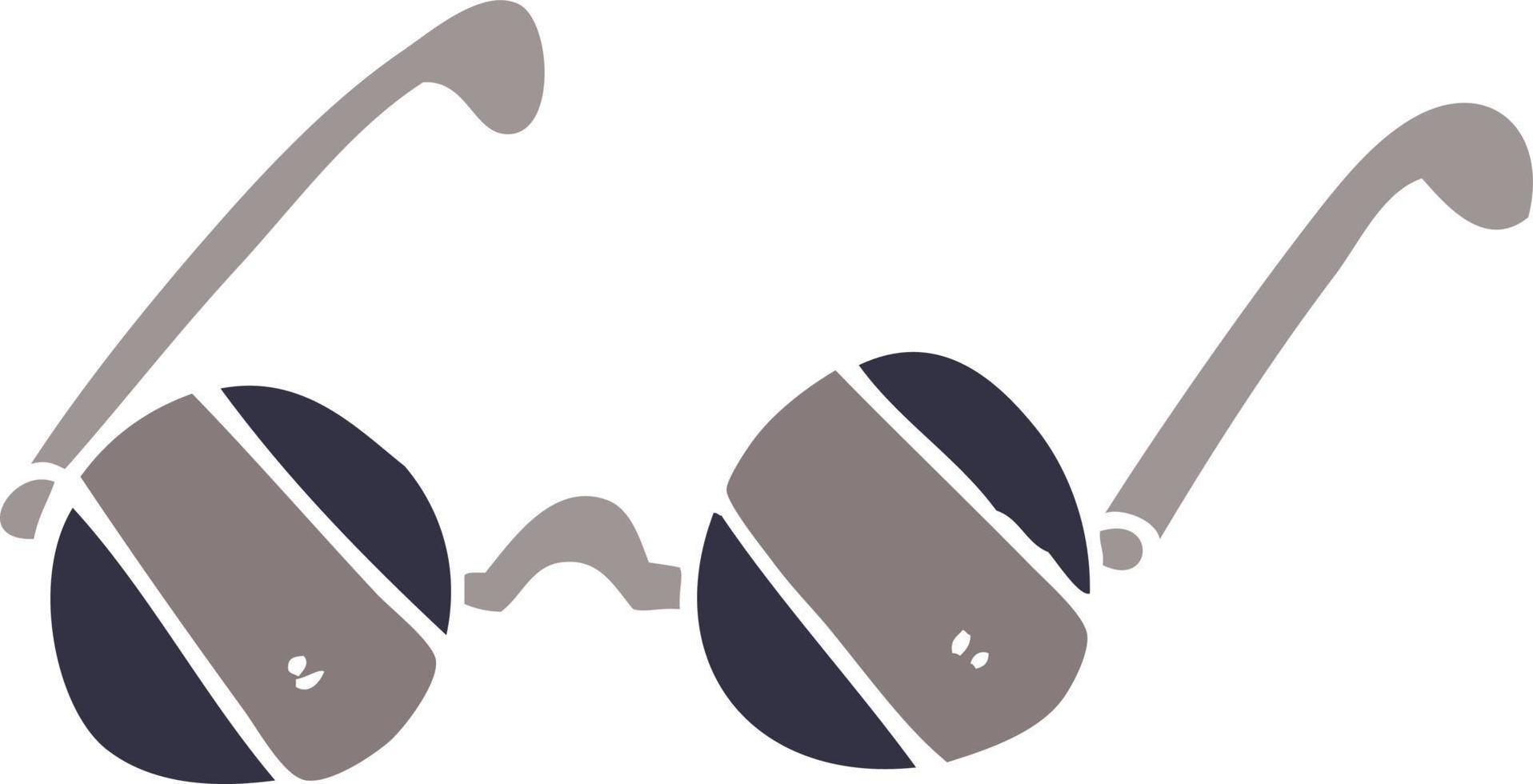 cartoon doodle sunglasses vector