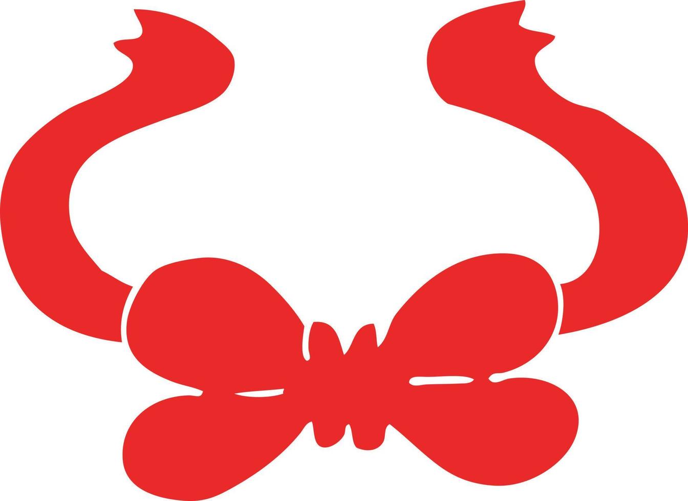 cartoon doodle bow tie vector