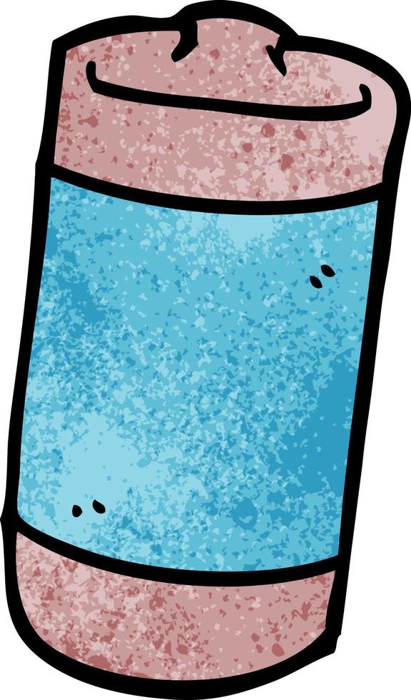 cartoon doodle of a battery vector