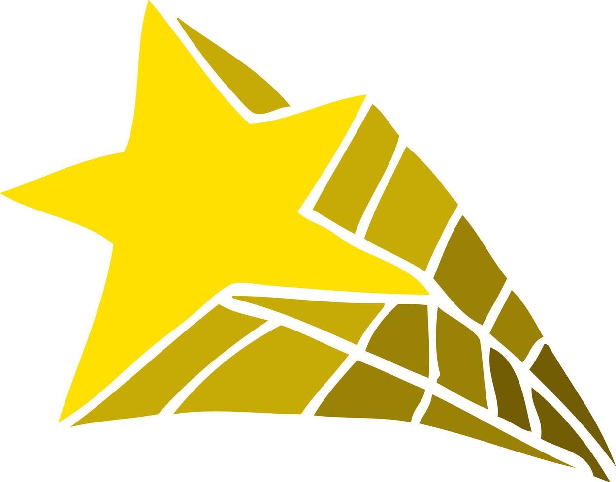 cartoon doodle shooting star vector