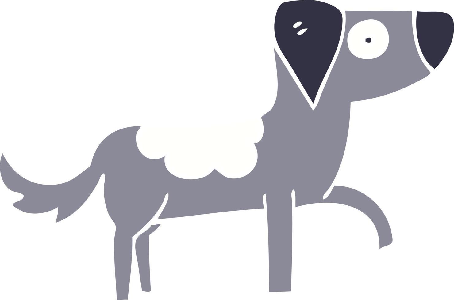 cartoon doodle happy dog vector