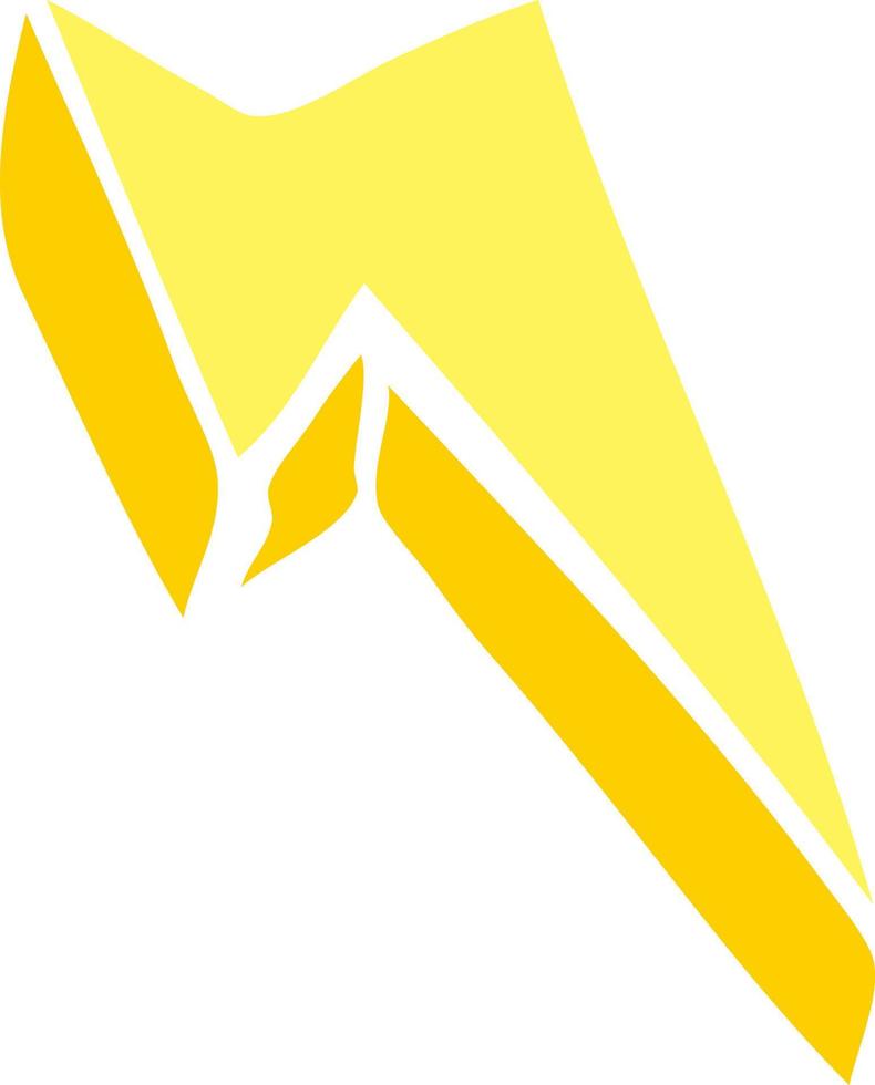 cartoon doodle decorative lightning bolt vector