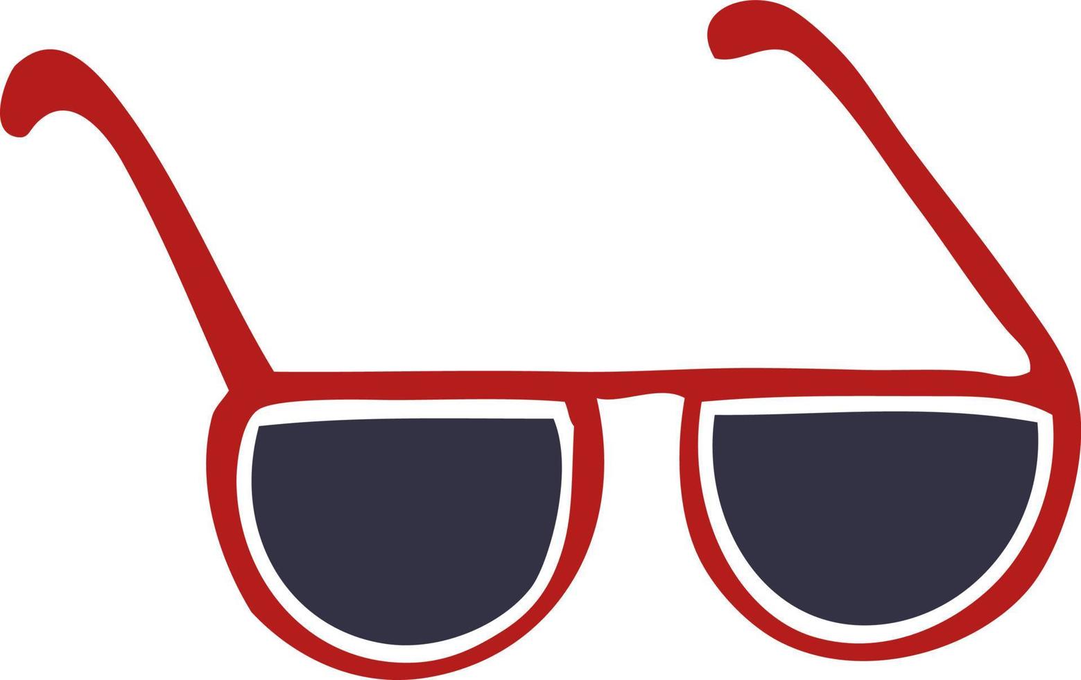 cartoon doodle sunglasses vector