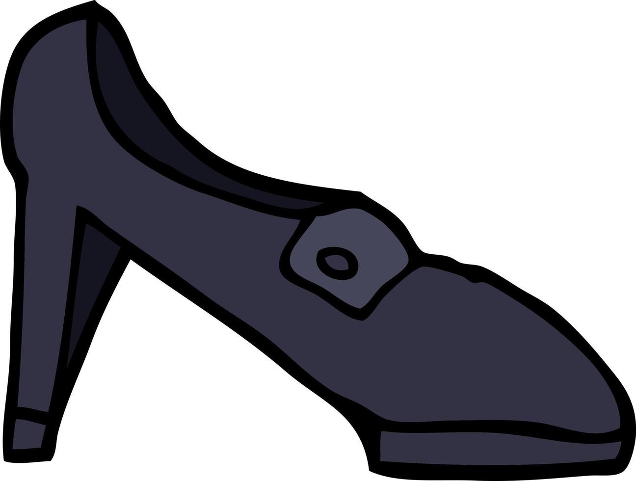 zapato de garabato de dibujos animados vector