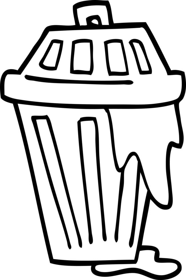 cubo de basura de dibujos animados de dibujo lineal 12168989 Vector en Vecteezy cubo de basura de dibujos animados de dibujo lineal 12168989 Vector en Vecteezy