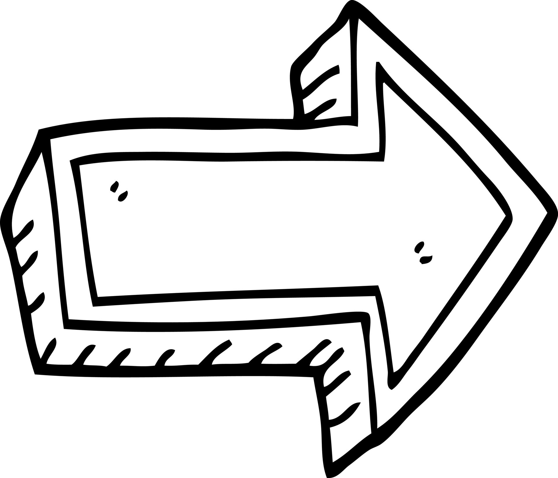 line drawing cartoon arrow 12168995 Vector Art at Vecteezy