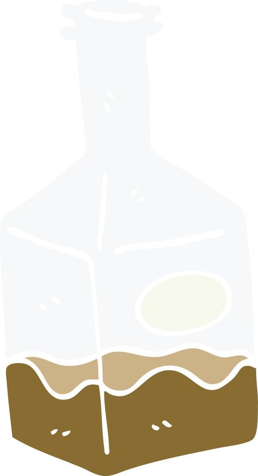 cartoon doodle drink in decanter vector